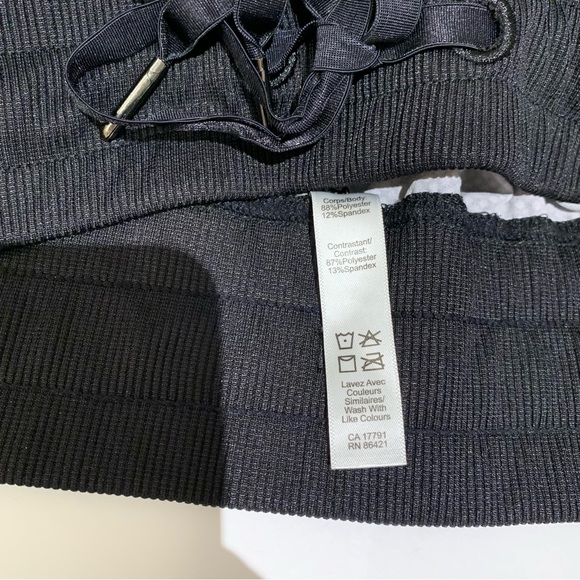 Kyodan Activewear Patterned Cropped Track Pants, Grey Size Medium - Picture 8 of 9